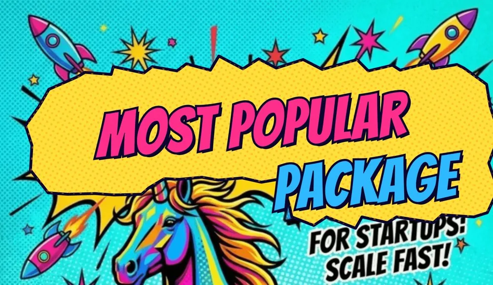 Most popular package for startups, scale fast